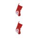 thumbnail image 2 of Bewildely Calcetín de Navidad Santa Claus árbol de Navidad chimenea ventana almacenamiento calcetín hogar granja colgantes decoración para niños Rojo 2piezas Bewildely CBP443418, 2 of 5