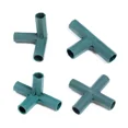 thumbnail image 3 of Conectores de marco, conectores de caña, estacas para plantas, conectores de construcción para marcos de jardinería, 11 mm, plástico, 4 vías, esquinas, verde, 10 piezas, 3 of 5