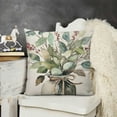 thumbnail image 2 of SHANXI Watercolor Leaves Couch Pillow Cases Throw Pillows for Bed Cushion 12x12in, 2 of 5