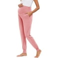 thumbnail image 5 of REALiKUN Women's Maternity Pants Over Belly Lounge Pajamas Clothes Pregnancy Joggers with Pockets, 5 of 6