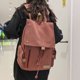 thumbnail image 3 of Mochila Lona Mochila escolar Bolsa de equipaje de viaje de gran capacidad (Rojo), 3 of 4