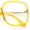 Yellow Gold, variant on SA106 Womens 70s Retro Geek Chic Butterfly Clear Lens Eyeglasses / Beige Gold