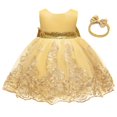thumbnail image 2 of Vestido CMMCHAAH para niñas pequeñas, amarillo navideño, talla 100, 2 of 3