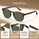 thumbnail image 5 of Lentes de Sol CARFIA de Acetato Polarizados para Hombre CA2307 Lente Verde, 5 of 9