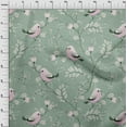 thumbnail image 4 of oneOone Cotton Poplin Twill Dusty Teal Green Fabric Rooster Cock Craft Projects Decor Fabric Printed By The Yard 56 Inch Wide, 4 of 4