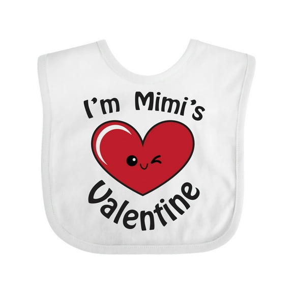 Inktastic I'm Mimi's Valentine Boys or Girls Baby Bib