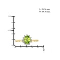 thumbnail image 4 of JewelersClub Peridot Ring Birthstone Jewelry–0.75 Carat Peridot 14K Gold Plated Silver Ring Jewelry with White Diamond Accent–Gemstone Rings with Hypoallergenic 14K Gold Plated Silver, 4 of 4