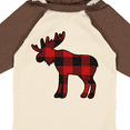 thumbnail image 4 of Inktastic Moose Silhouette Plaid Boys or Girls Long Sleeve Baby Bodysuit, 4 of 5