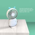 thumbnail image 3 of Ventilador portátil Personal Ajustable Toystoory Recargable Refrigerador de escritorio Blanco, 3 of 6