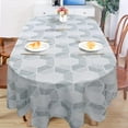 thumbnail image 3 of Oval Grey Tablecloth 60x102in for Oval Table Waterproof Table Cloths for Dining Room Indoor Outdoor Table Cloth, 3 of 6