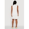thumbnail image 4 of Womens Chic Gauze Knit Button Front Peplum Hem Dress, 4 of 4