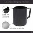 thumbnail image 2 of Jarra de leche de acero inoxidable de 350 ml, juego de espumador de leche para café con marca de medición y bolígrafo de arte con leche, jarra de leche adecuada para barista capuchino oso de fresa Hogar, 2 of 2
