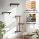 thumbnail image 3 of Estantería de pared para gatos FUKUMARU, pared de escalada de madera, gris, 3 of 9