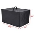 thumbnail image 3 of OwnMy Protector de cubierta para parrilla de horno de microondas, resistente al calor, impermeable, a prueba de polvo, funda protectora de tela de nailon para horno tostador (negro), 3 of 5