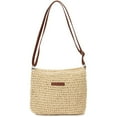 thumbnail image 2 of Spencer Straw Crossbody Bag for Women Beach Woven Shoulder Bag Girls Messenger Bag Casual Satchel Handbag Purse Summer (Beige), 2 of 10