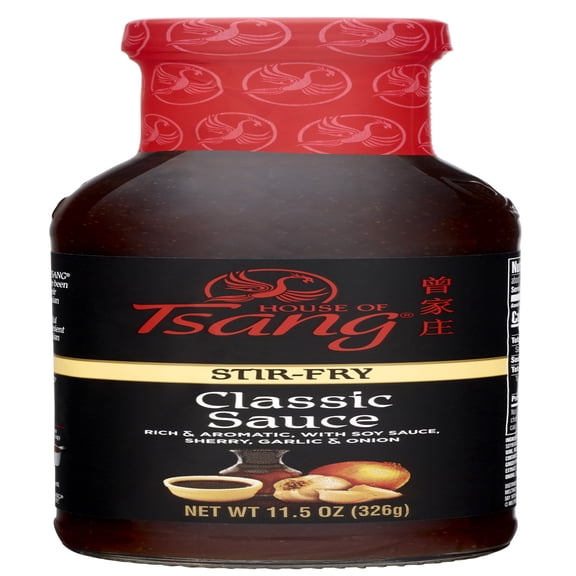 HOUSE OF TSANG Classic Stir-Fry Sauce, Shelf-Stable, 11.5 oz Glass Bottle