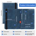 thumbnail image 3 of Funda para pasaporte, organizador de billetera de viaje, funda para pasaporte con bloqueo RFID, portadocumentos de viaje de cuero PU para hombres y mujeres Sincero  Hogar, 3 of 5