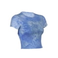 thumbnail image 5 of Seyurigaoka Women Juniors Round Collar T-shirt, Printing Midriff-baring Tops Base Shirt, 5 of 7