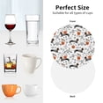 thumbnail image 6 of Pofeuu Halloween Dachshund Print Coasters for Drinks, 4Pack PU Leather Coasters, Bar Drink Coasters for Tabletop Protection, Furniture from Damage-Round Shape, 6 of 6