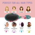 thumbnail image 7 of Hair Brush Pioneer Colorful Floral Cushion Base Hair Brushes Touch Paddle Double Sided Pattern Oval Hairbrush, 7 of 7