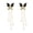 Black, variant on Mightlink 1 Pair Sweet Drop Earrings Butterflies Shape Women Removable Tassel Faux Pearls Stud Earrings Inlaid Dangle Earrings Jewelry Gift