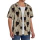thumbnail image 2 of Fotbe Cute Black Dog Camisa Estampada de Manga Corta para Hombre, Casual de Verano, Estilo Playero, Sin Arrugas-3X-Large, 2 of 5