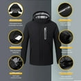 thumbnail image 4 of Men 8 zone Heating Jacket Winter Electric Heated Clothes USB Charging Waterproof Windbreaker Heat Outdoor Skiing Coat M-5XL, 4 of 5