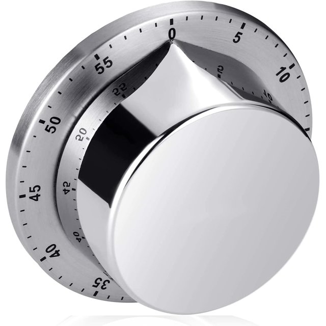 (2 piezas) Reloj de cuenta regresiva con respaldo magnético, horneado, entrenamiento en el gimnasio, no requiere baterías, herramienta de administración del tiempo con sonido de alarma fuert