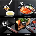 thumbnail image 2 of WRITWAA Stainless Steel Oil Spoon Kitchen Oil Filter Soup Ladle with Long Handle, 2 of 6