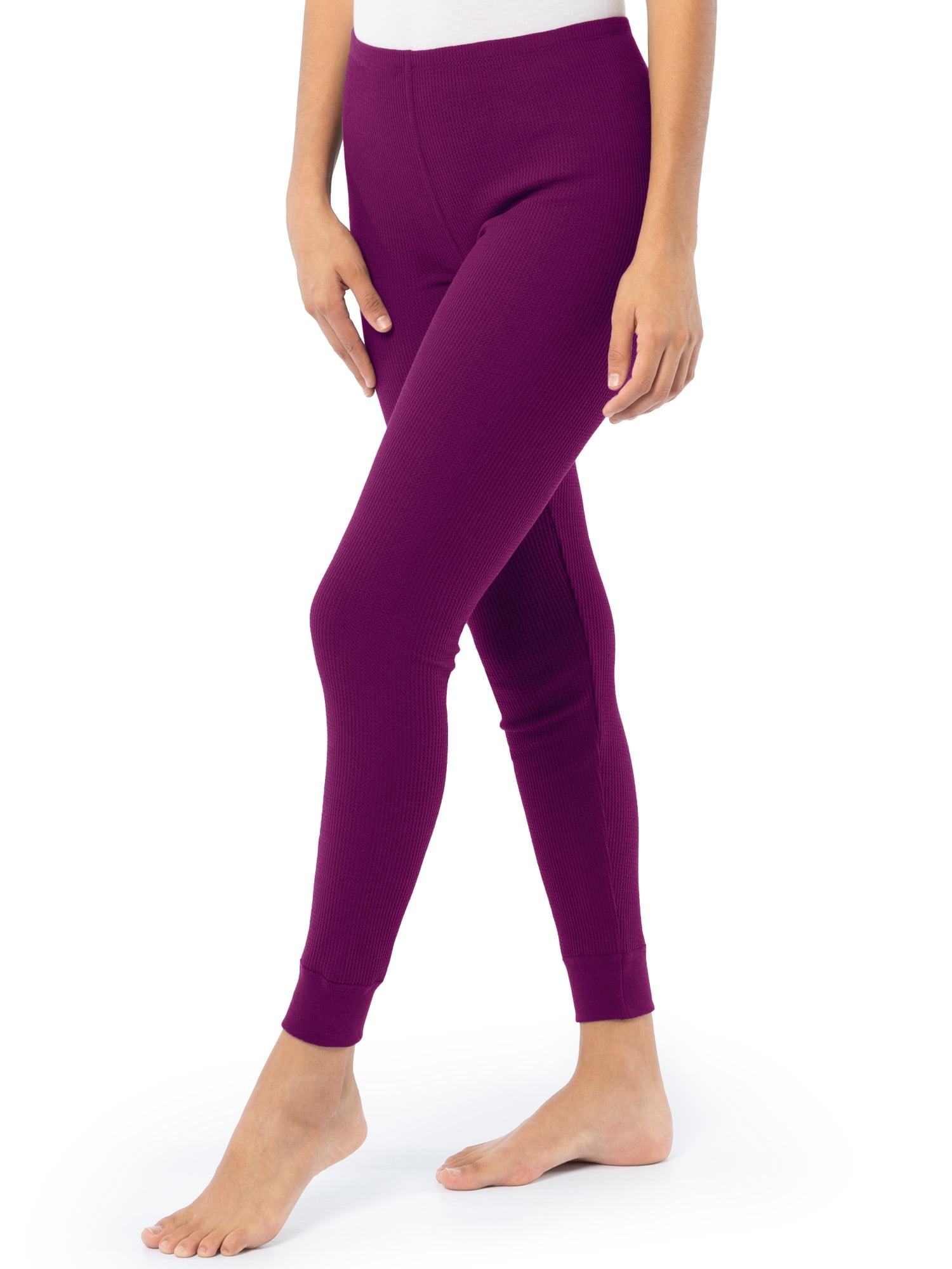Fruit of the Loom Women's Recycled Waffle Thermal Top & Bottom Set, Sizes XS-4XL