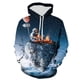 thumbnail image 2 of Sudadera con capucha con estampado de astronauta, universo, espacio, galaxia, para hombres y niños, sudaderas de manga larga, chaqueta genial de gran tamaño para hombre, 2 of 5