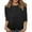 Black, variant on Sequin Mesh Tops for Women Sparkly 3/4 Sleeve Crewneck Loose Soft Shiny T-shirts Lightweight Comfy Glitter Tunic Carnival Party Night Going out Tops 2026 Fashion Clothes Silver M