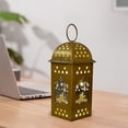 thumbnail image 6 of Dadiaei LED Tealight Mini Lantern, Ramadan Lanterns, Vintage Brown Hanging Candle Lanterns for Halloween, Christmas, Wedding, Diwali Decor, Table Centerpiece Decorative Lanterns, 6 of 6