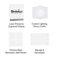 thumbnail image 3 of SimbaLux Acrylic Sheet White Translucent 12 x 12 Square 1/8 Thick 3mm Plexiglass Board, Easy to Cut, Pack of 2, 3 of 9