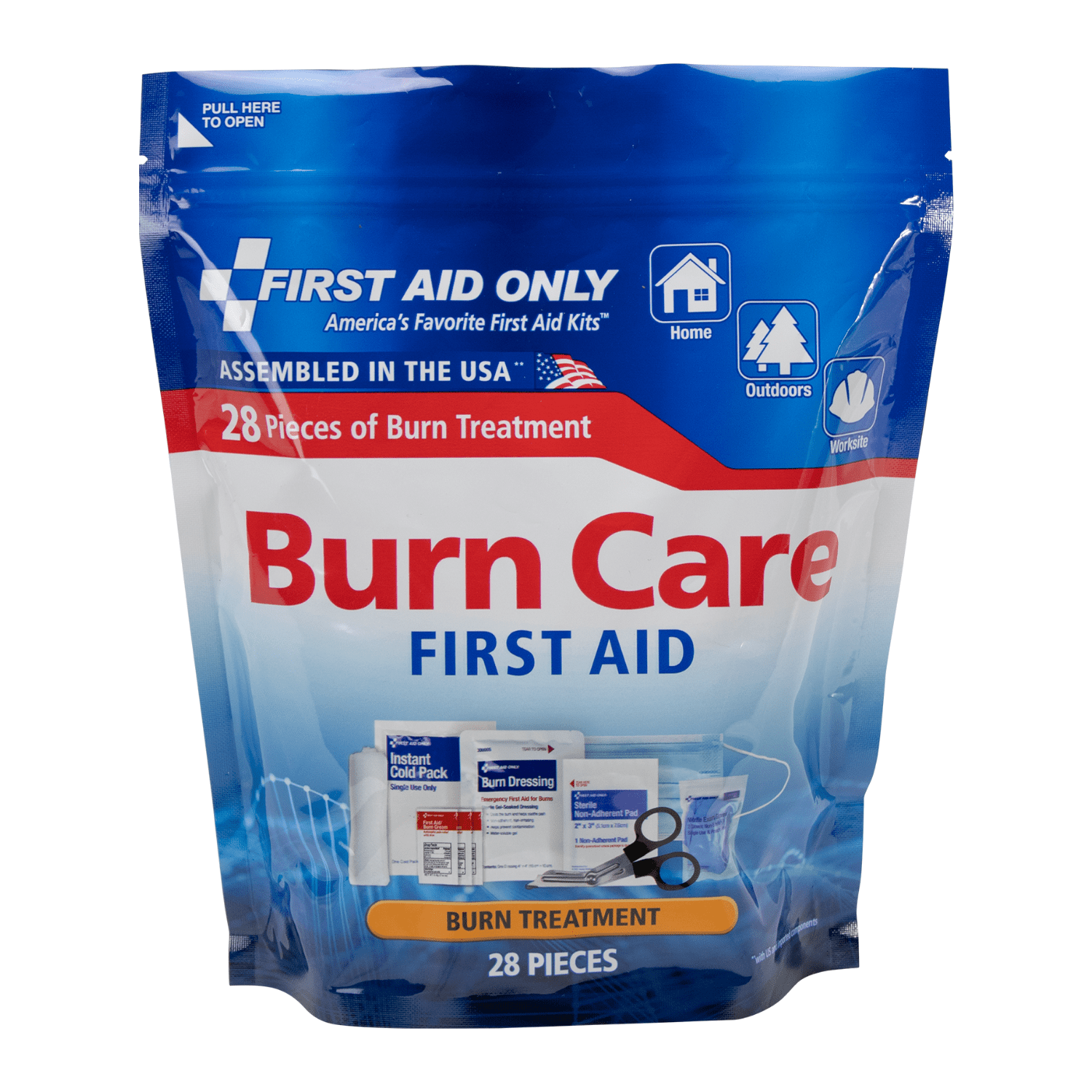 First Aid Only 28-Piece Burn Care First Aid Kit for Home, Jobsite & Outdoors
