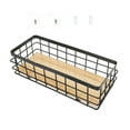 thumbnail image 3 of icolorfuled Metal Hanging Wire Basket with Hooks, Wall Mount Storage, 3 of 5