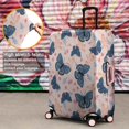 thumbnail image 4 of Blue Butterfly Leaf Flower Pink Pattern Luggage Cover Fashion Suitcase Cover Baggage Covers Fit 25-28 Inch Luggage (Go Travel), 4 of 5