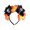 A006- Yellow, variant on Womens Headband Day of The Dead Headband with Artificial Gradient Orange Yellow Fabric Flowers Mesh Sugar Skull Gothic Halloween Party Accessory Dia de Los Muertos Headpiece 1