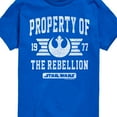 thumbnail image 3 of Star Wars - Property Of Rebellion - Toddler And Youth Short Sleeve Tee, 3 of 5