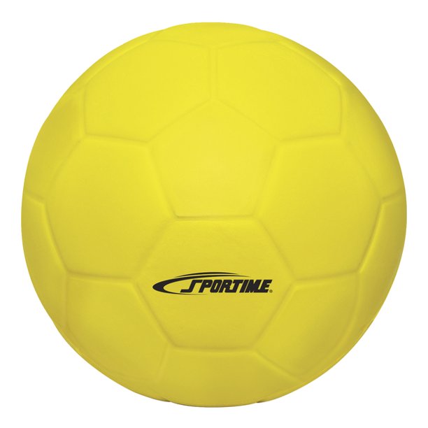 Sportime Coated Foam Soccer Ball, 71/2 Inches, Yellow