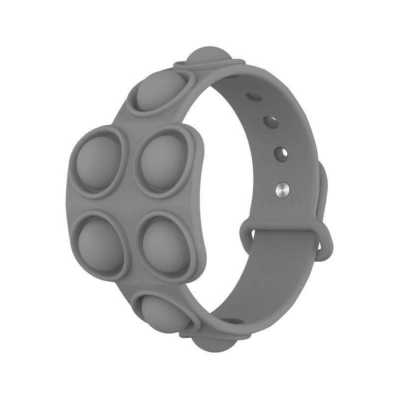 MuD-A Anti-Anxiety Toys,Handheld Fidget Toy for Adults,Relieving Stress Boredom ADHD Autism,Easy to Carry and Use Silver 