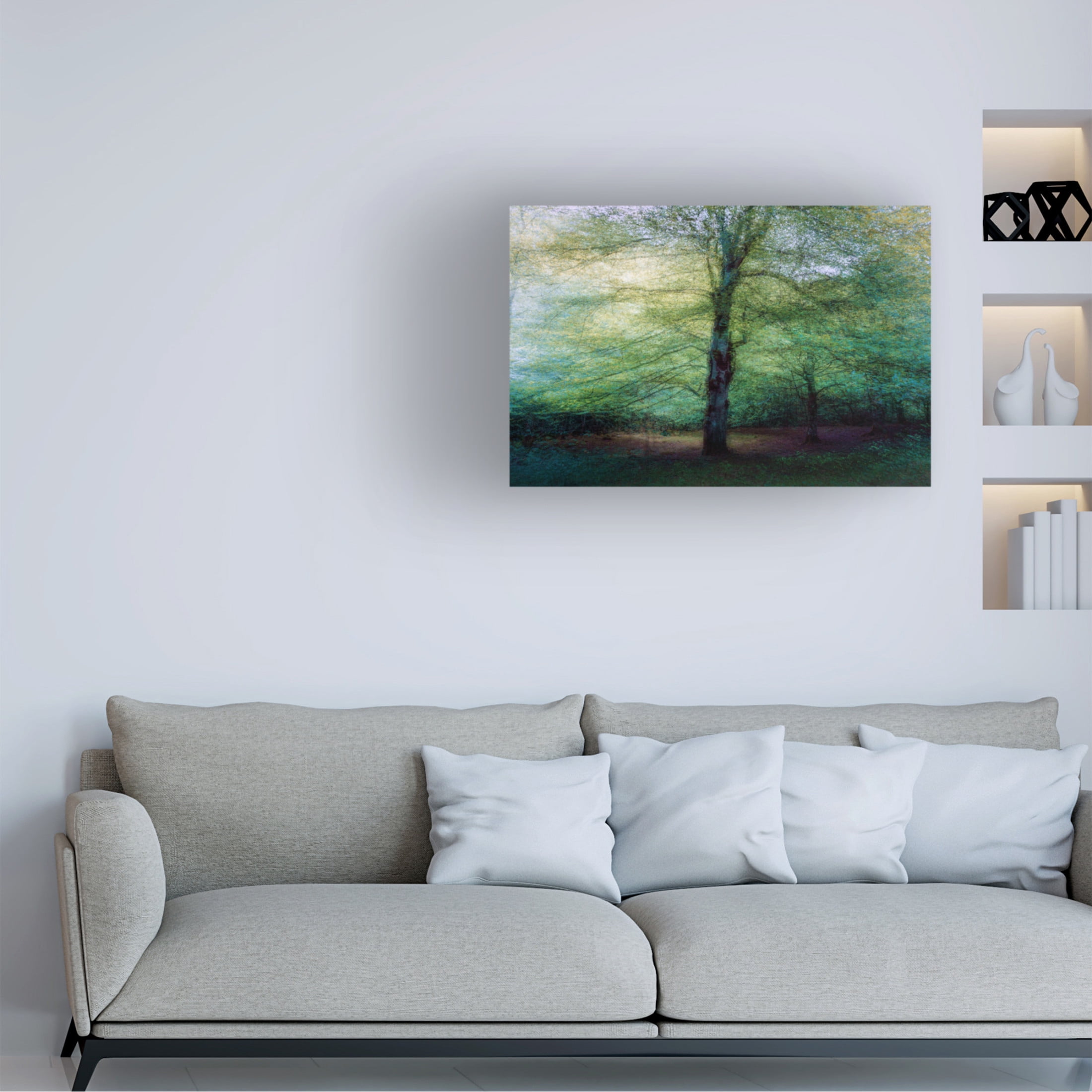 Canvas Wall Art - Marco Antonio Cobo 'Forest' Wall Art for Living Room, Bedroom, or Office Décor by Trademark Fine Art - 47 x 30 Inches