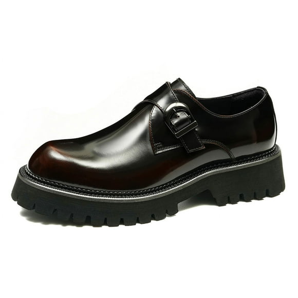 Santimon Brown Loafers for Men Slip on Casual Shoes Fashion Style Dress Shoes for Wedding Business Meetings US 9.5