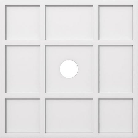 Ekena Millwork C0rk 04000 30 In Od X 4 Id Square Rubik Architectural Grade Pvc Contemporary Ceiling Medallion Canada Ekena Millwork C0rk 04000 30 In Od, Rectangular Ceiling Medallions Canada