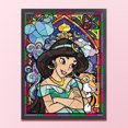 thumbnail image 1 of Cuadros Decorativos Bordado completo Hilo de algodón ecológico 11CT Impreso Chica de dibujos animados Punto de cruz (ACC-226 Wdftyju embutido en tela, 1 of 9