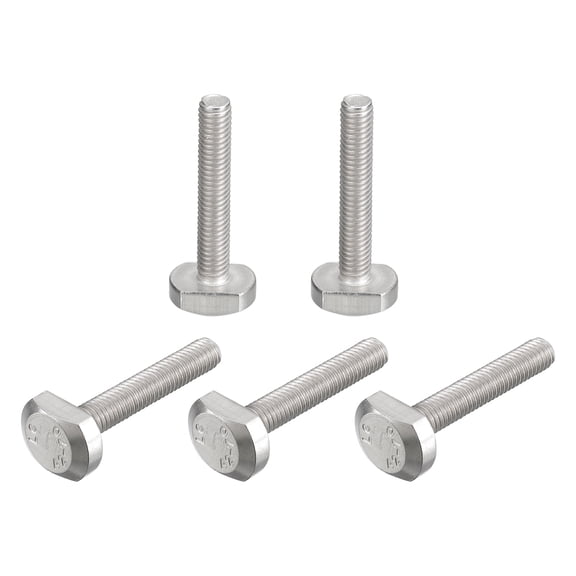 T-Slot Bolts, 5 Pack M6x35mm Drop-in Stud Sliding Bolts 304 Stainless Steel
