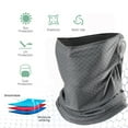 thumbnail image 2 of Summer Cooling Neck Gaiter Face Mask with Ear Loops Breathable Bandana Neck Cover for Men Women Reusable Washable Scarf, 2 of 8