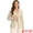Beige, variant on Women's Notch Lapel One Button Linen Blazer XL Beige