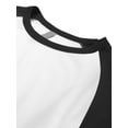 thumbnail image 4 of Ma Croix Mens Baseball Raglan 3/4 Sleeve T-Shirts Activewear Team Jersey, 4 of 6