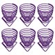thumbnail image 1 of Soporte para plantas de aire Uxcell, contenedor para flores de planta de aire para decoración de escritorio en casa u oficina - 6 Pcs (Púrpura), 1 of 1